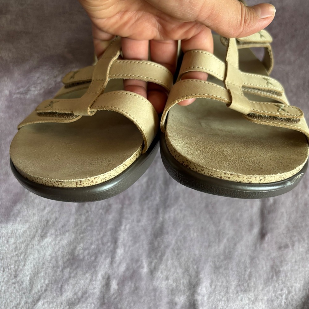 SAS Tripad Comfort Sandals Womens 10 M Beige Leather Multi Strap - Picture 3 of 9
